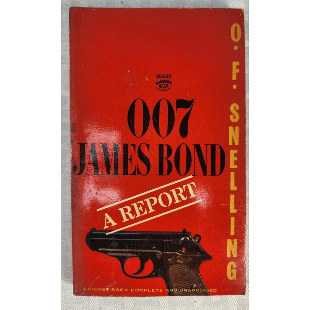 007 James Bond A Report Espionage Thriller Paperback Book O.F. Snelling 1964